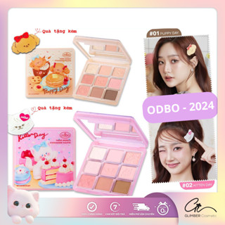  Bảng Mắt ODBO 9 Ô - OD2024 Sweet Munch Eyeshadow Palette Puppy Day_Kitten Day - Thái Lan 