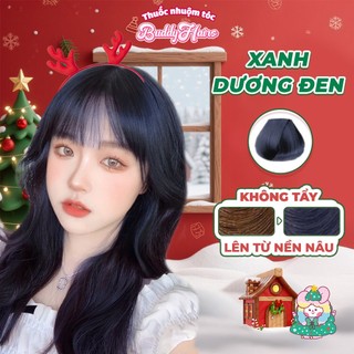  Thuốc nhuộm tóc màu XANH DƯƠNG ĐEN XANH ĐEN XANH THAN thuốc nhuộm tóc không cần tẩy kem nhuộm tóc tại nhà Buddyhairs 