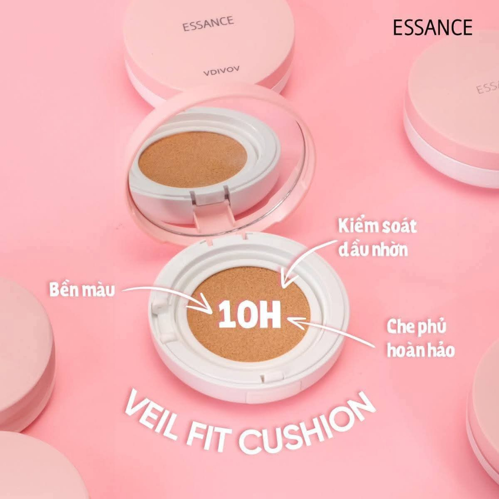 Phấn essance veil fit cushion - Kem Lót Essance Veil Fit Green Base 30ml Hiệu Chỉnh Sắc Da Kiểm Soát