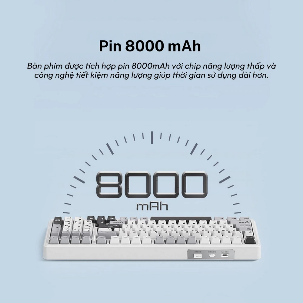 (NEW- SẴN) AULA F99 / LINGBAO K98 -Bàn phím cơ không dây FULLSIZE  - Hotswap - LED RGB-pin8k | BigBuy360 - bigbuy360.vn