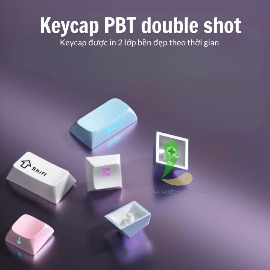 Bàn Phím Cơ Bluetooth HOSAN AULA S75 Pro Kết Nối 3 Chế Độ, Màn Hình Led 1.14 inch Và Núm Xoay | BigBuy360 - bigbuy360.vn