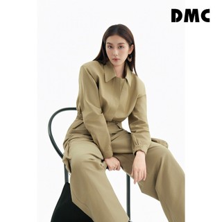 Áo jacket kaki cúc bấm thời trang DMC (Khaki Raw Jacket)