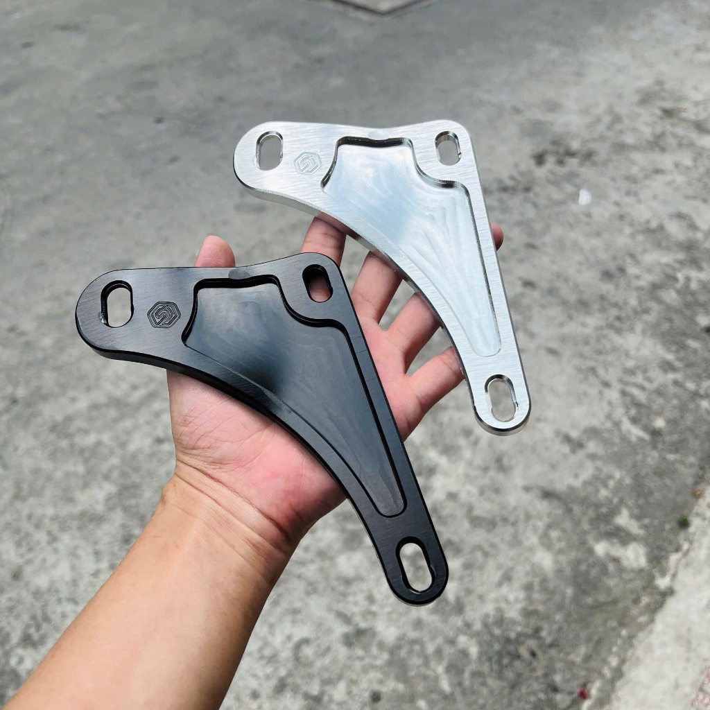 Pas treo pô WAVE nhôm cnc nguyên khối dày 8mm chống rung pô ( LV )