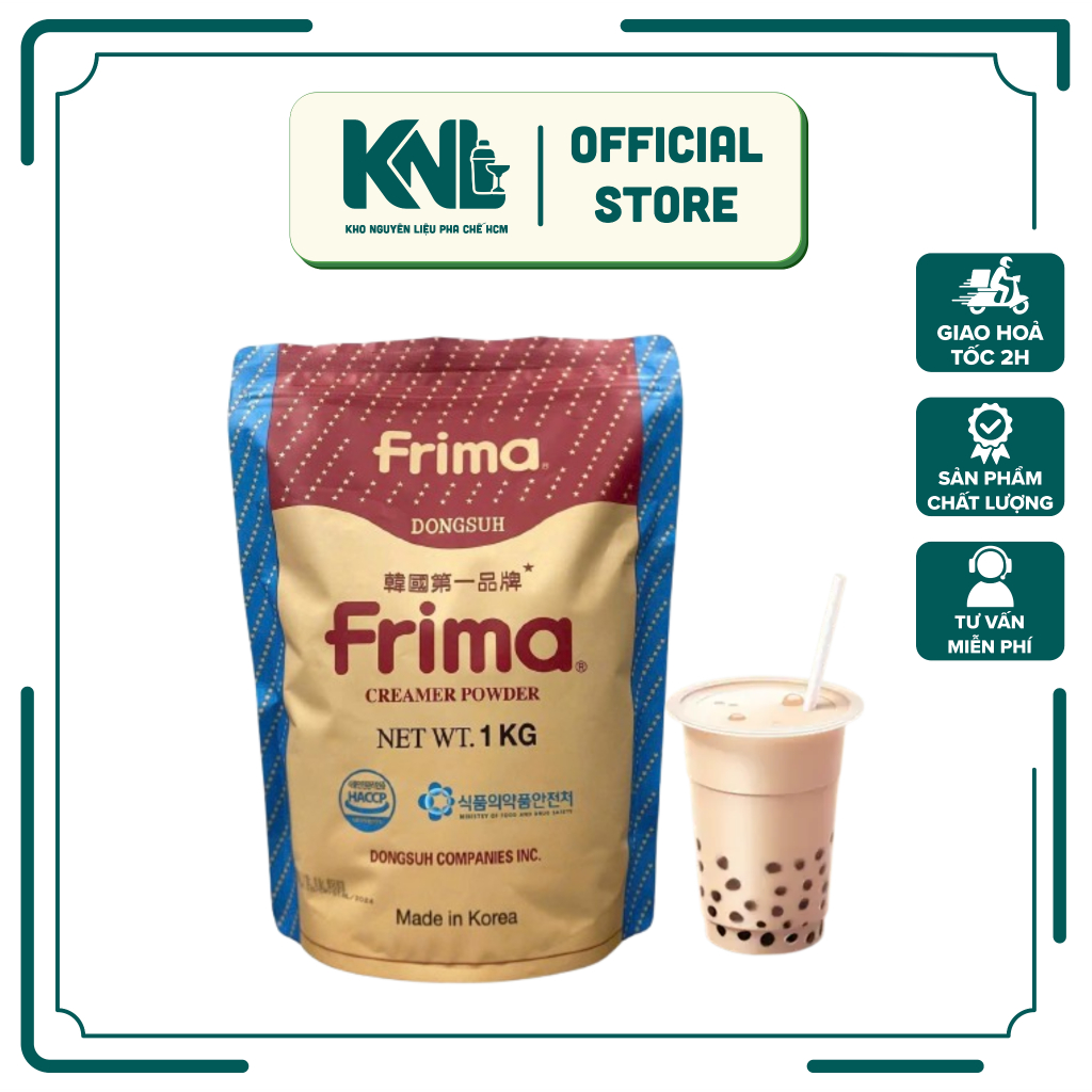  Bột Kem Sữa Frima 1kg – Hàn Quốc – Tăng Độ Ngon Cho Trà Sữa Cà Phê  Có chiết lẻ 500g  
