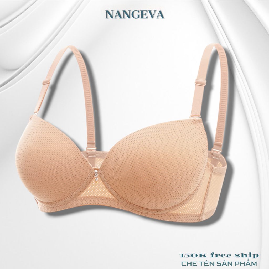 Áo Ngực Cúp Xéo Thông Hơi Lót Bàn Tay Cao Cấp NANGEVA Ms031