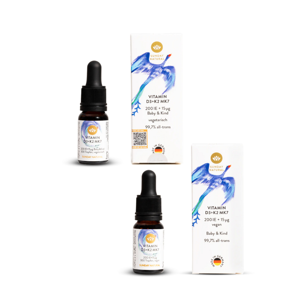 Vitamin D3 K2 Mk7 Sunday Natural Đức sile