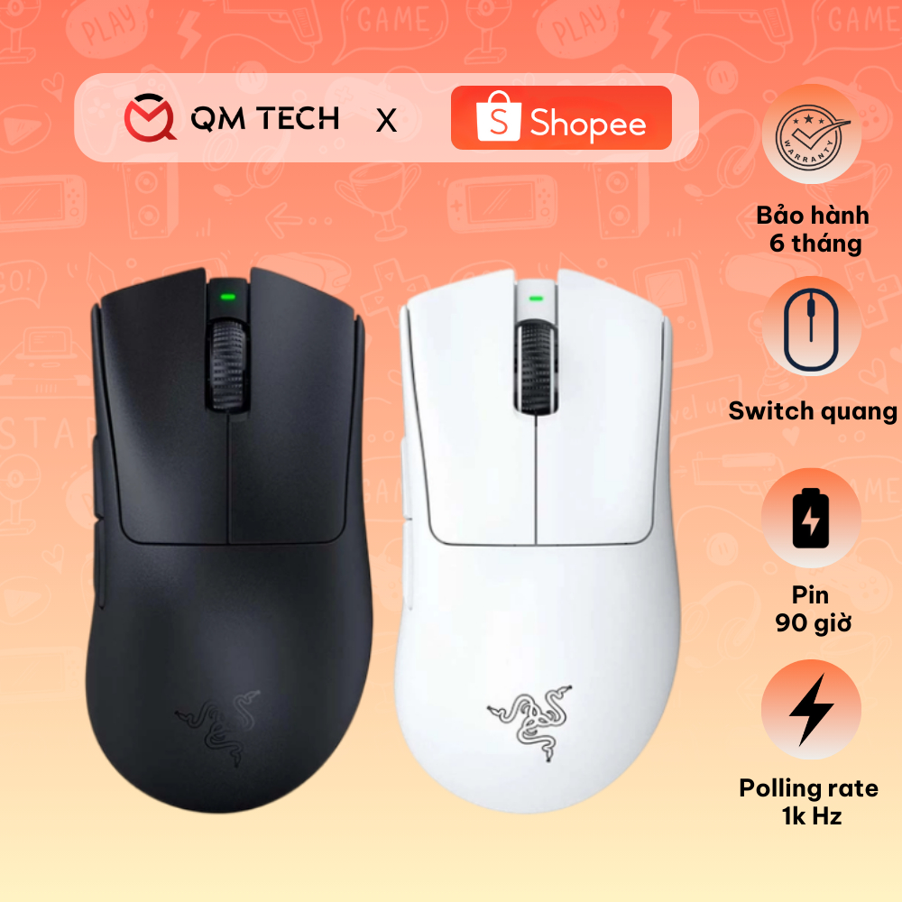 Chuột Gaming Razer DeathAdder V3 Pro Wireless - QMTECH STORE