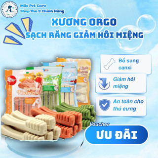  Xương Gặm Sạch Răng Đồ Ăn Vặt Cho Chó Orgo - Xương Bàn Chải Vệ Sinh Răng Chó Mèo Xương Sữa Milo Pet 