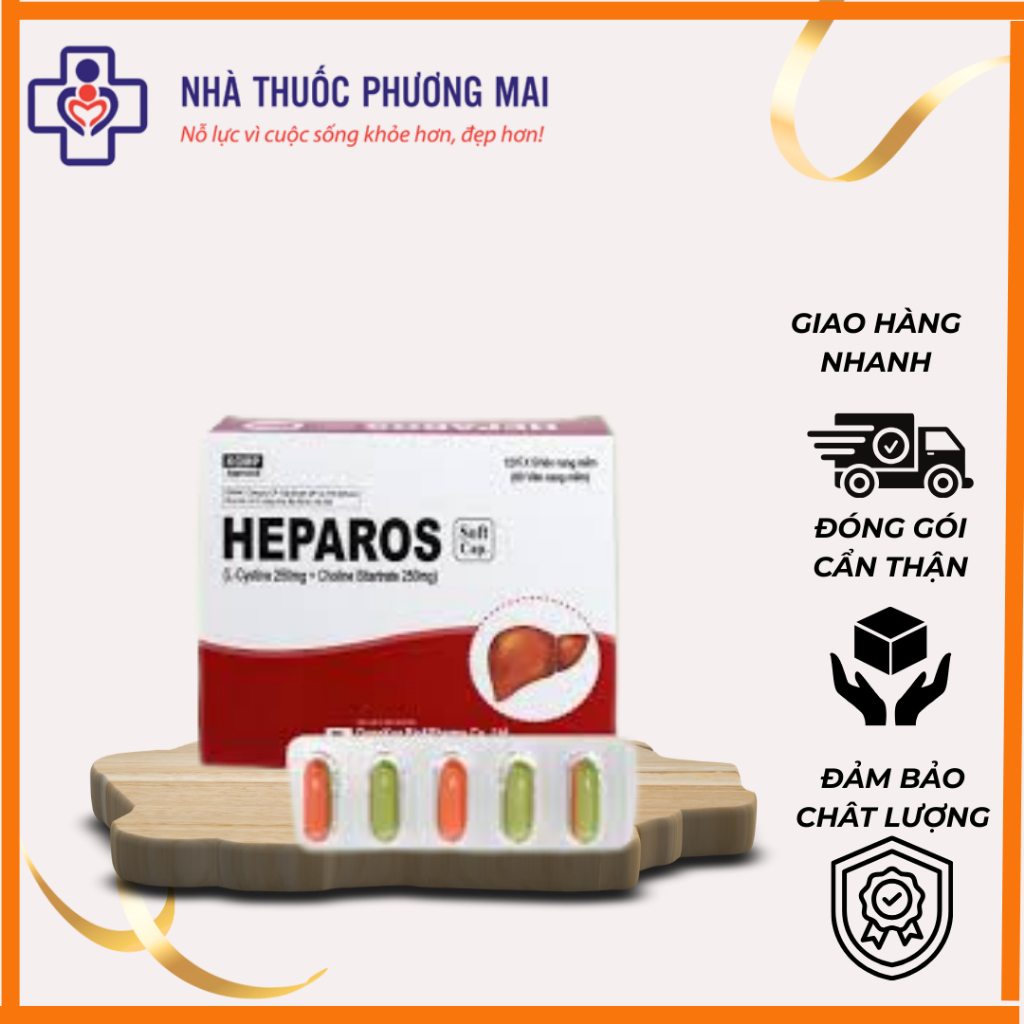 HEPAROS hộp 60 viên - Viên uống bổ gan giúp tăng cường chức năng gan