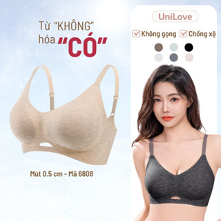  Áo Lót Bra Su Đúc Nâng Ngực Tàng Hình Mút Mỏng 0.5cm Unilove Áo Ngực Không Gọng Không Lộ Viền 6808 
