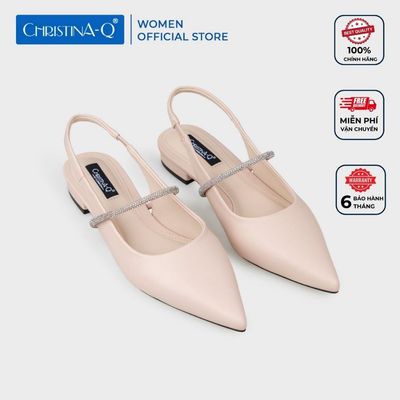 Giày Búp Bê Nữ Mũi Nhọn ChristinA-Q GBB207H