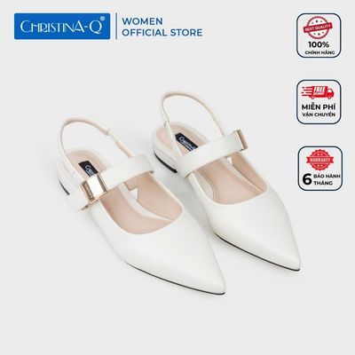 Giày Búp Bê Nữ Mũi Nhọn ChristinA-Q GBB206H