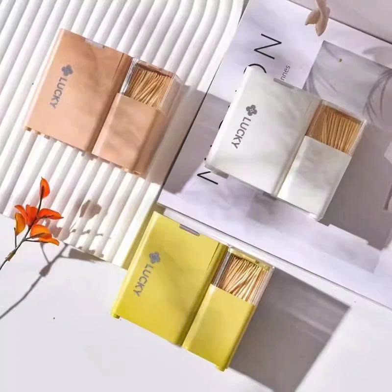 Hộp Tăm Hộ Gia Đình Cao Cấp Cá Tính Sáng Tạo Hộp Bảo Quản Cao Cấp Hai Trong Một SUKEM_SHOP89