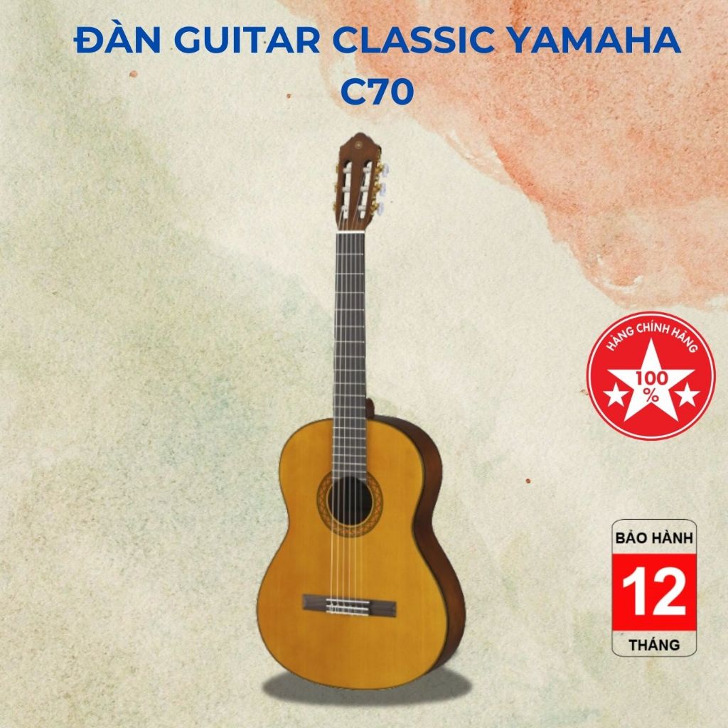 [Chính hãng] Đàn guitar Yamaha Classic C70 chính hãng âm thanh trầm ấm
