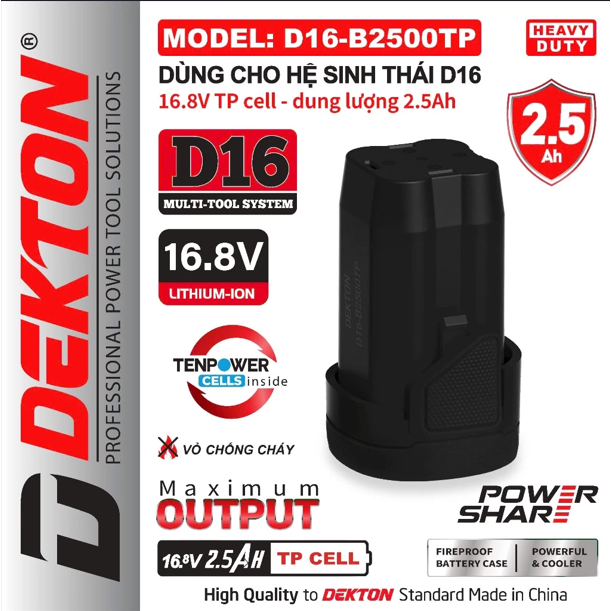Phụ kiện D16 Dekton, D16-B2000TP / D16-B4060PRO / D16-S2000 / DK-TBG02