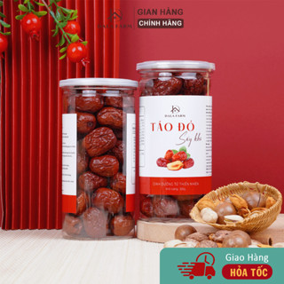  300g Táo Đỏ Sấy Khô DALA Size Trung Mềm Dẻo Nguyên Liệu Nấu Chè Chưng Yến Pha Trà 