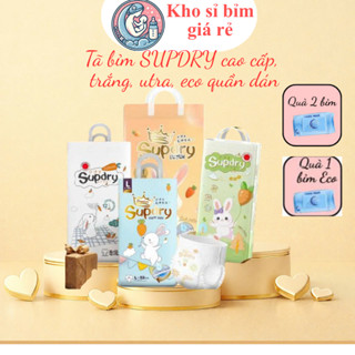Bỉm SUPDRY cao cấp XANH + TRẮNG nội địa Trung quần dán size S72/M66/L60/M58/L52/XL46/XXL42/XXXL40