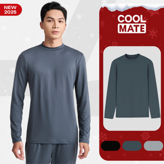   SALE TẾT Áo giữ nhiệt mặc trong Essential Brush Poly cổ ngắn mềm mại giữ ấm tốt Coolmate 