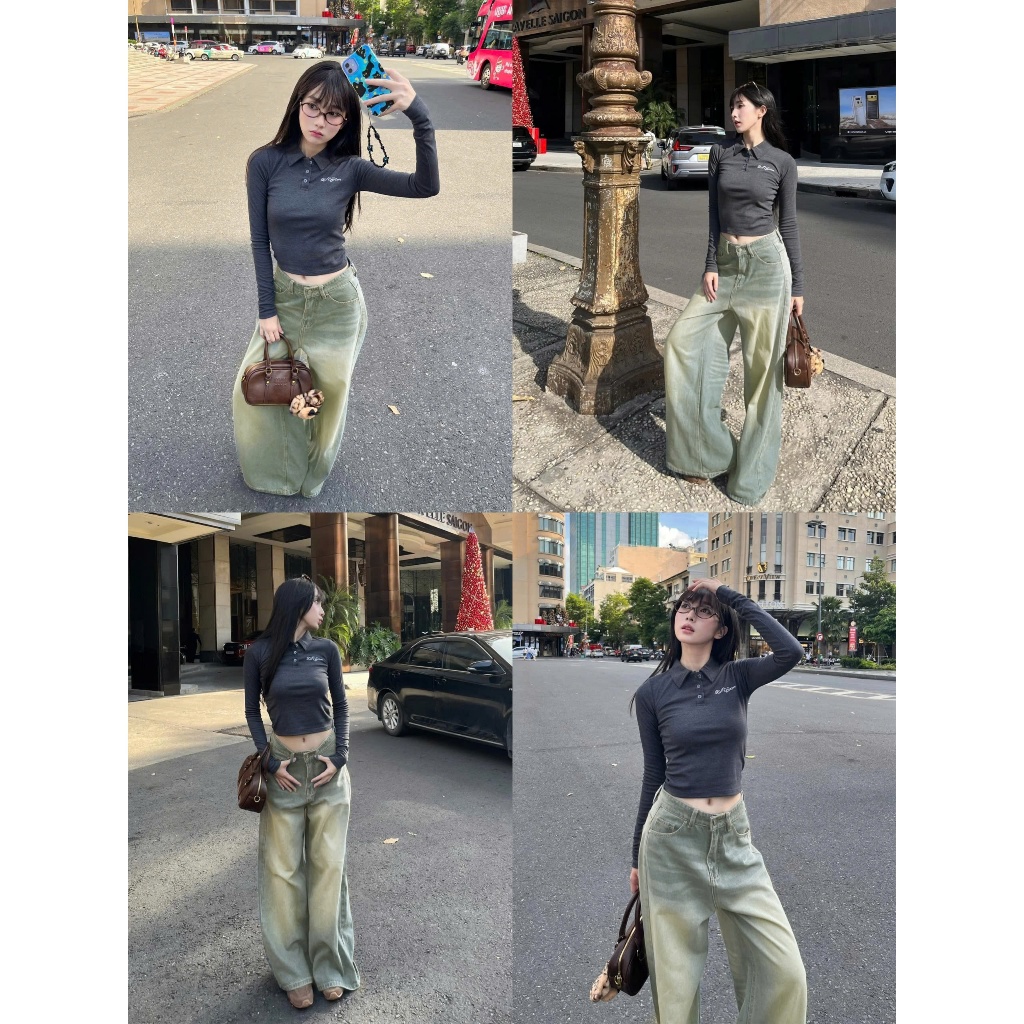 Quần Jeans wash 𝐊𝐢𝐥𝐥𝐬𝐲𝐬𝐭𝐞𝐦 ống rộng Mountain quần bò wash màu unisex thời trang nam nữ | BigBuy360 - bigbuy360.vn