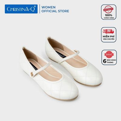 Giày Búp Bê Nữ Mũi Tròn CHRISTINA-Q GBB204H