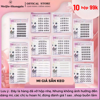  99K 10 hộp vỡ Lông mi sẵn keo không cần dùng keo,hàng xả hộ xưởng tặng kèm nhíp và keo dán 