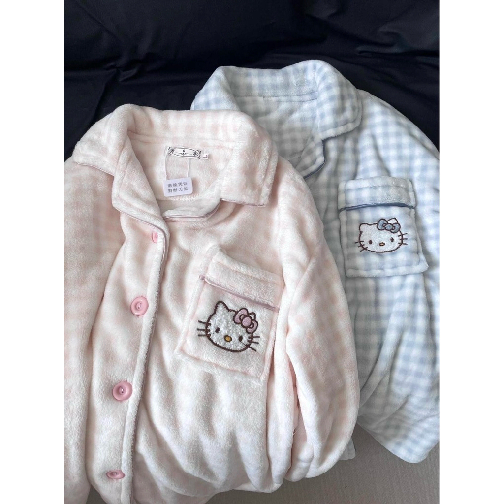 𝐁𝐲 𝟐𝟓 𝐬𝐭𝐮𝐝𝐢𝐨 Bộ ngủ Kitty bông caro