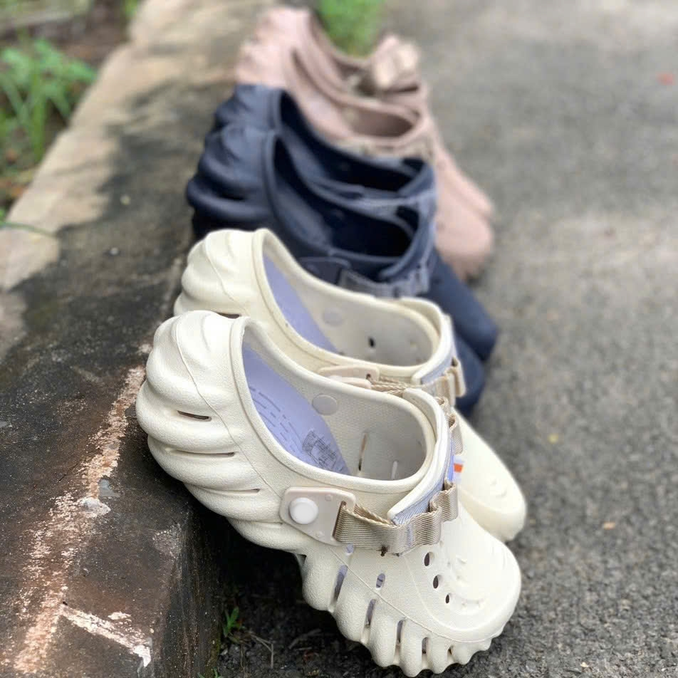 Dép sục Pollex Echo Clog nam nữ liệu nhựa EVA đúc nguyên khối mềm êm thoáng khí chống trơn - Giày sụ