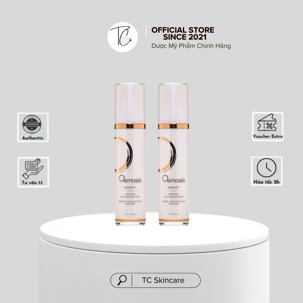 [Công Ty] OSMOSIS Boost Peptide Activating Mist 80ml – Xịt Dưỡng Phục Hồi & Làm Dịu Da