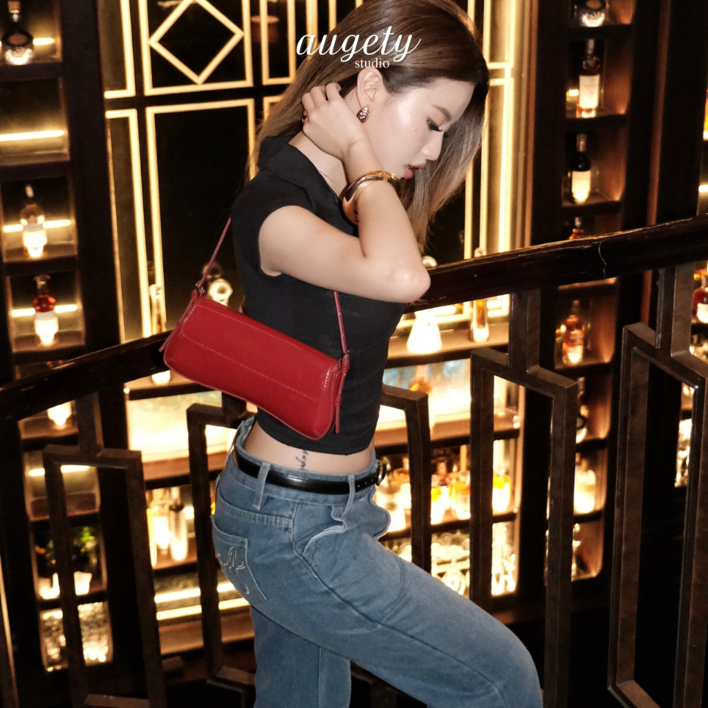 Áo Thun Polo Ôm Body Có Nút Augety Studio LETTIE TOP | BigBuy360 - bigbuy360.vn