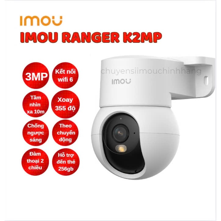 Camera wifi quay quét Imou IPC-K2MP-3H1WE (Ranger mini 3.0 Megapixel)