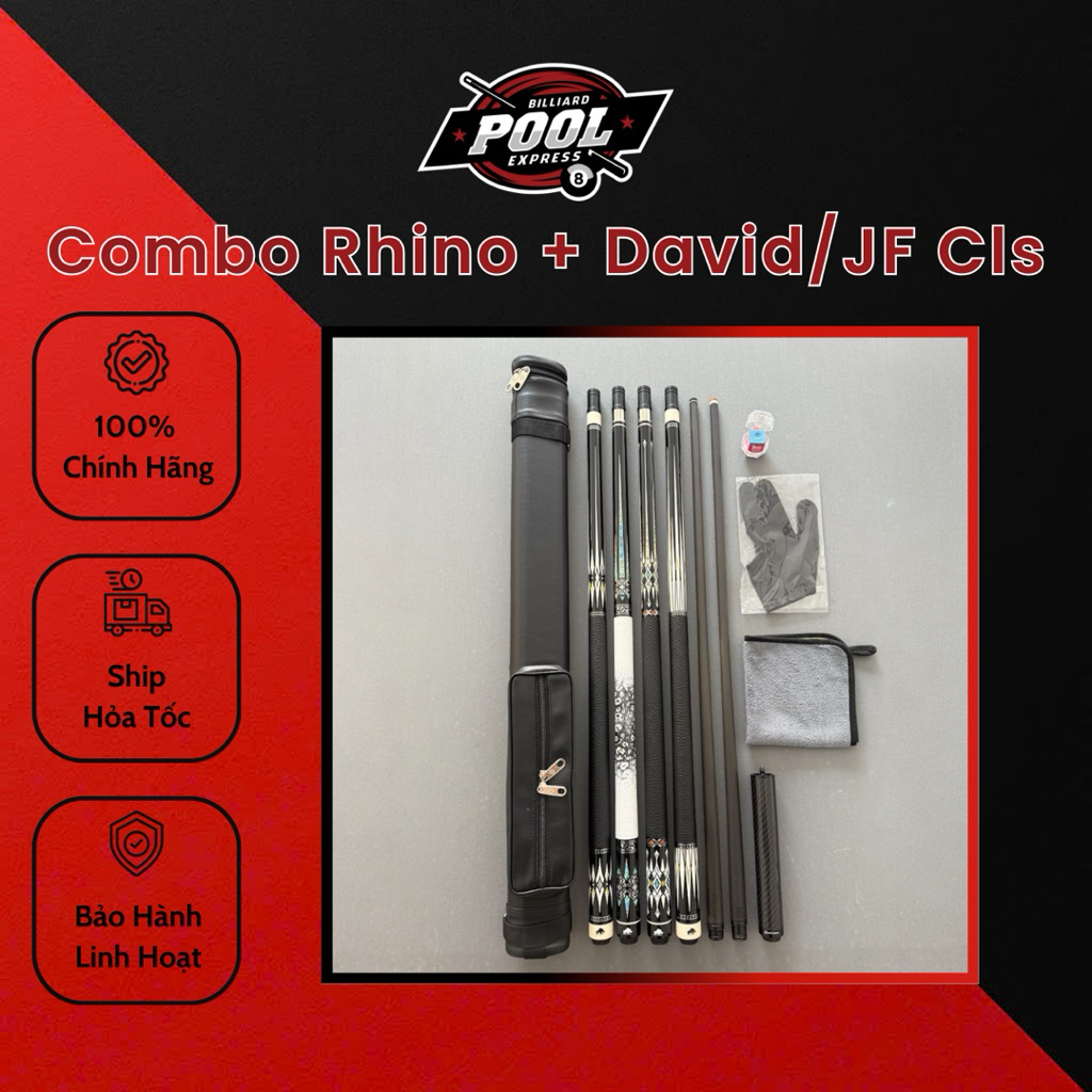 Combo chuôi Rhino Mộc ngọn David Loman Classic / Jflowers Classic 24 ( Chính Hãng ) - Option kèm nối