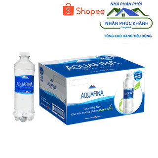 [1 Thùng/ 24 Chai] Nước suối tinh khiết  Aquafina 500Ml