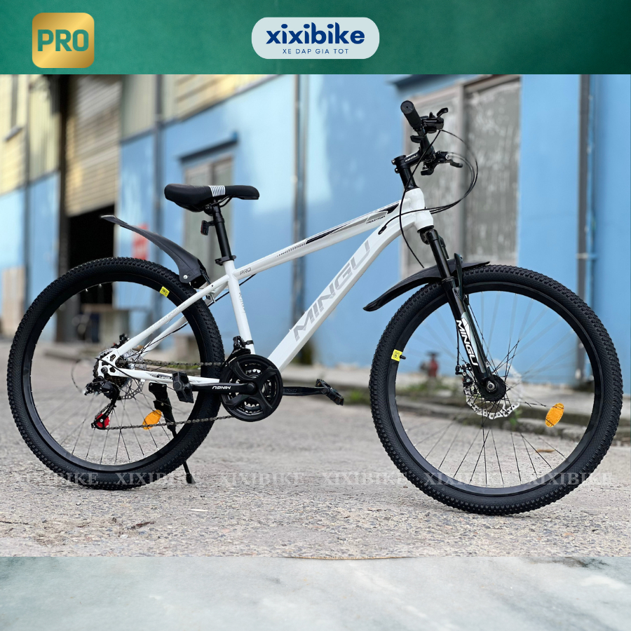 Xe đạp thể thao MINGU XIXIBIKE PRO 26 inch vành nan tặng kèm bộ quà tặng phụ kiện đầy đủ theo xe nhiều màu sắc cá tính