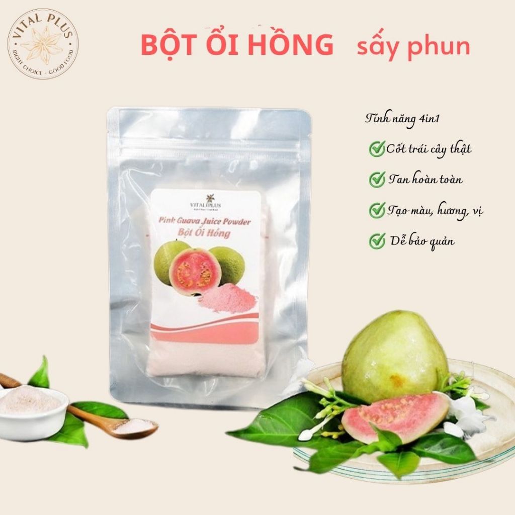 (50 gram) Bột trái cây - Bột Ổi Hồng - Pink Guava Powder - Vital Plus - Shop Nhà Anise