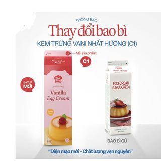 KEM TRỨNG 1L (NHÂN CHO BÁNH TART TRỨNG)