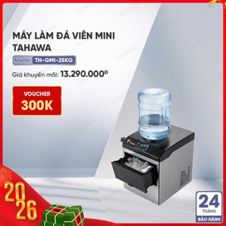 Máy làm đá viên mini Tahawa TH-GMI-25KG (25 kg/ngày, kiêm cây nước lạnh)