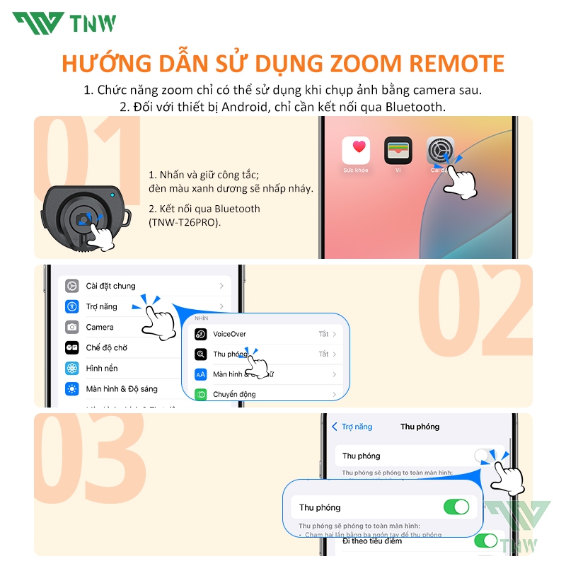 TNW T26Pro Gậy Selfie tự sướng  3trong1 mini Gậy Tự Chụp Bluetooth xoay 360 độ cho Vlog Chống Rung | BigBuy360 - bigbuy360.vn