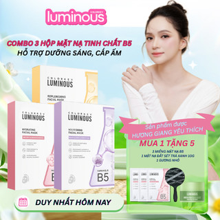   DAILY LIVE  COMBO 3 Hộp Mặt Nạ Giấy COLORKEY LUMINOUS Vitamin B5 Cấp Ẩm Cho Da Mịn Màng 10 miếng hộp 