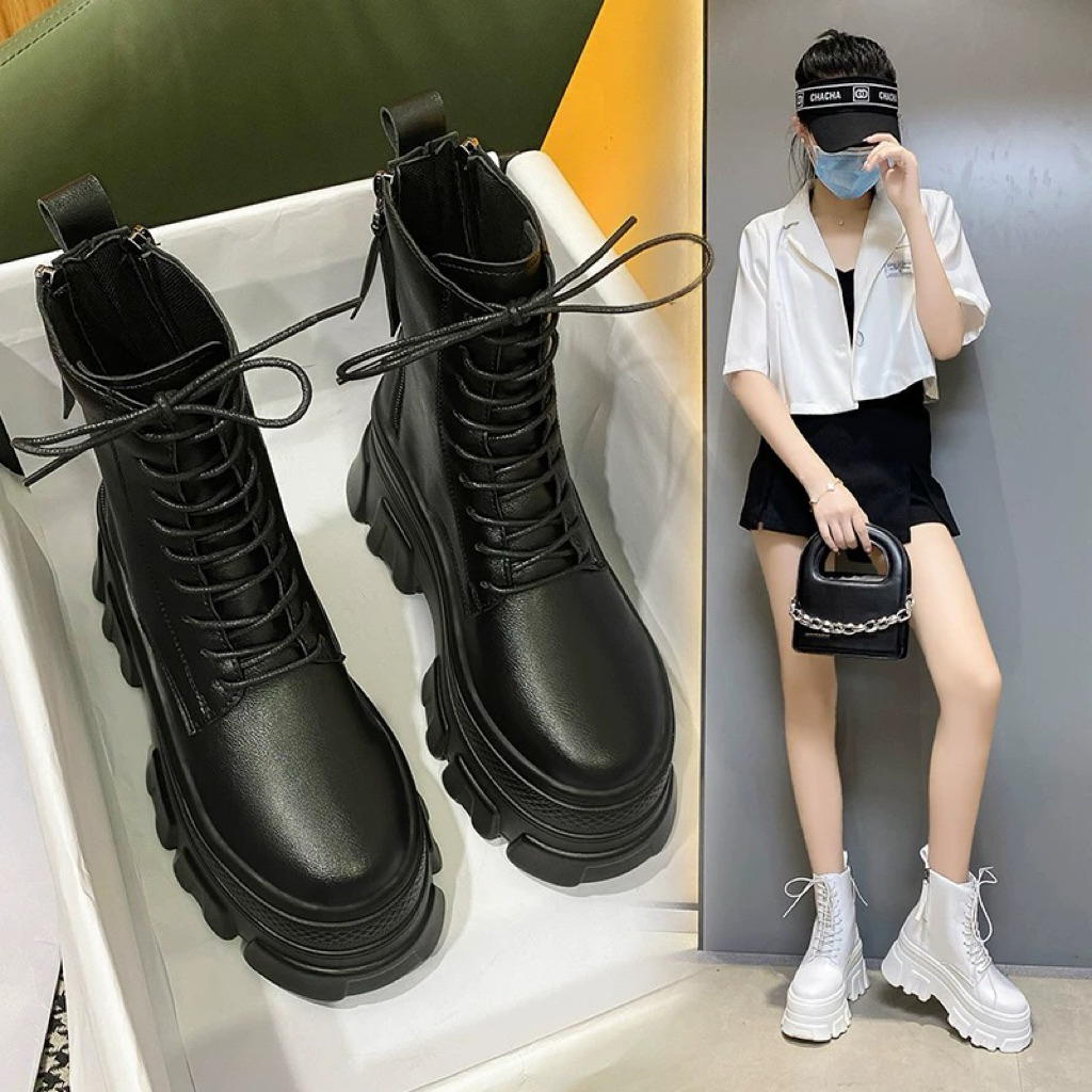 (XINH XINH ORDER) [ Hàng order ] Boot chiến binh nữ 8cm