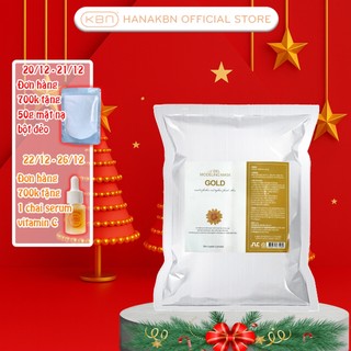  Bột Mặt Nạ Dẻo Vàng 24K Cho Da Nhạy Cảm Trắng Sáng ADEL Hàn Quốc 1kg 