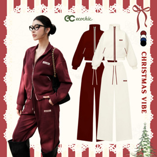  Set Bộ ECOCHIC AURORA GRACE Áo Polo Khoá Zip 2 Chiều Chất Liệu Cao Cấp Mềm Mịn Chính Hãng B182 