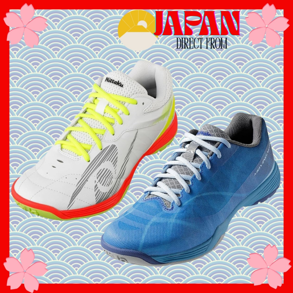 【Direct from Japan】Nittaku Table Tennis Shoes Moving Aero / Moving Ace Lightweight 3E Wide Indoor Sh