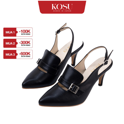 Giày cao gót nữ Kosu 7cm Kosu K-24060, giày da công sở thanh lịch, sang trọng chính hãng Nhật Bản