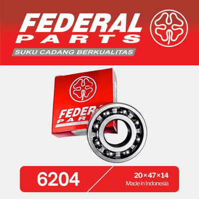 Vòng bi Federal - bạc đạn trục khuỷu, trục truyền động 6204 lắp xe Honda Dream, Air Blade, PCX, Yamaha Jupiter, Sirius