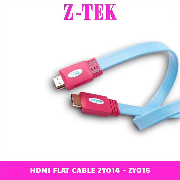Cáp HDMI 1.4 Sợi Dẹp Z-TEK Dài Từ 3m Đến 5m ZY014, ZY015