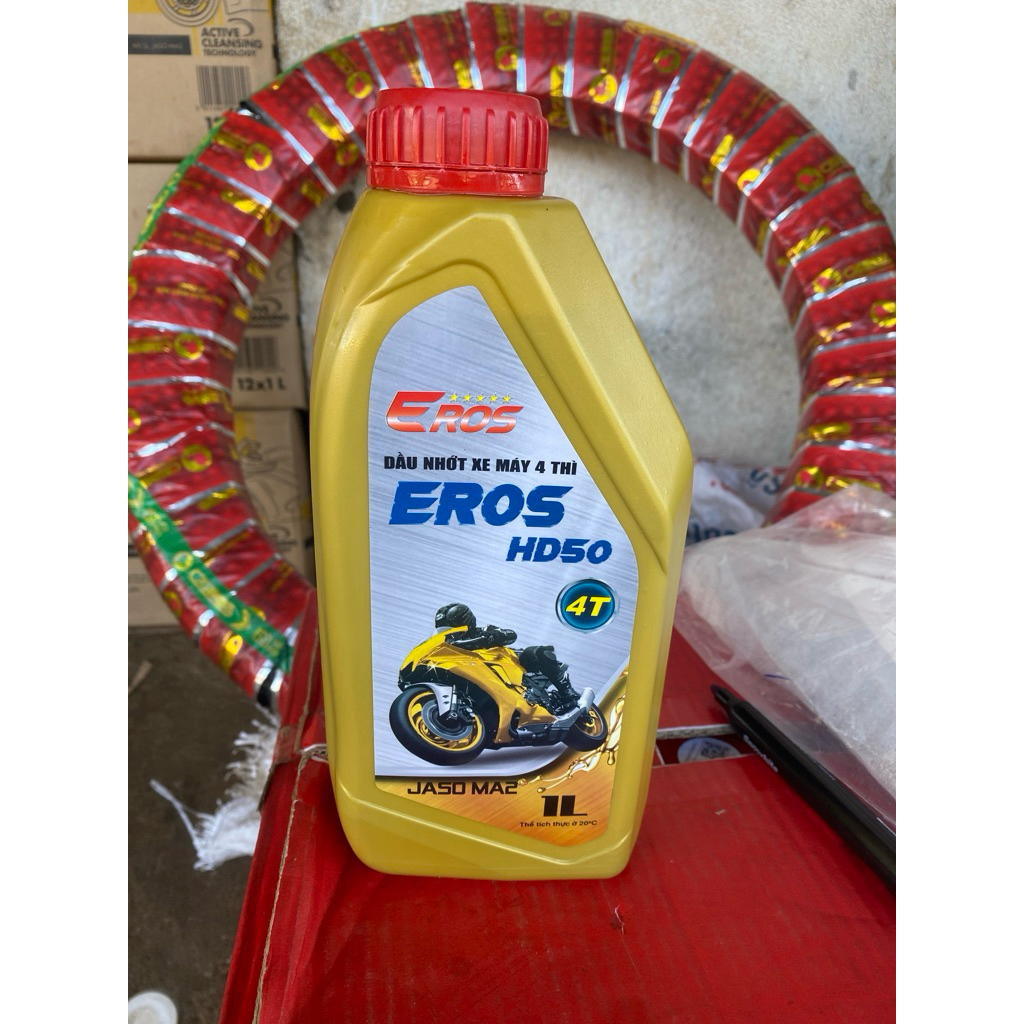 Nhớt 4T xe máy / Nhớt EROS giành cho các dòng xe máy( thể tích 1lít đúng )