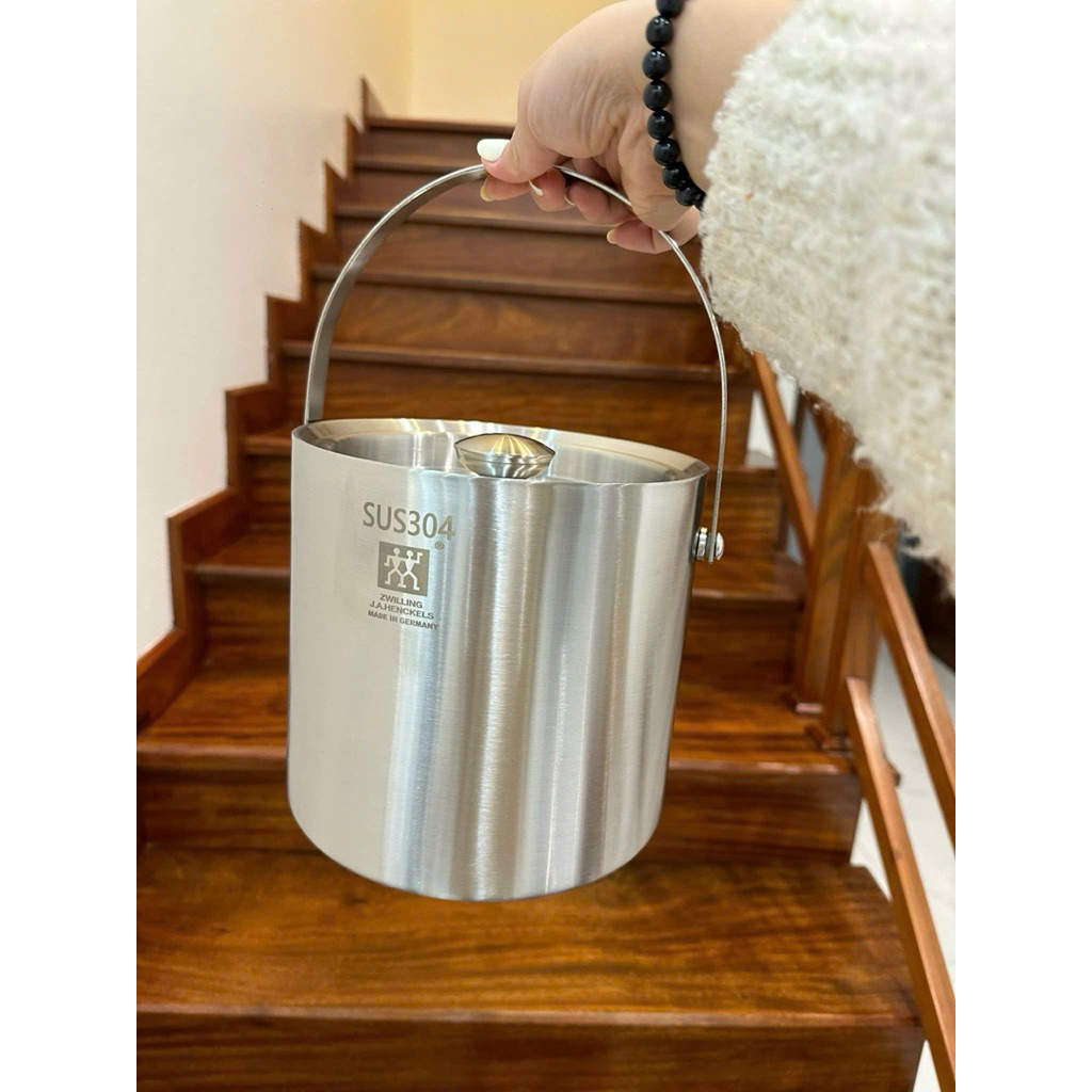 Xô Đá Zwilling Đức Made in Germany 3lít - Xô Cách Nhiệt Đựng Đá Inox 304