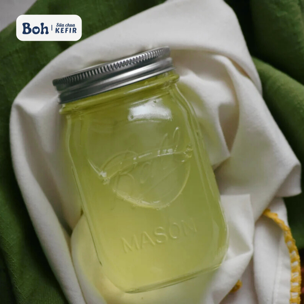 Nước Whey Kefir Nguyên Chất – Lọc Từ Sữa Chua Kefir Lên Men Tự Nhiên Chai 1000ml (Chai Nhựa)