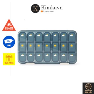   150  Hộp Đựng Thuốc Khay Chia Thuốc Nhiều Ngày Mang Đi Du Lịch Có Dạ Quang 