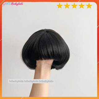    DƯỚI 1 TUỔI   Bộ Tóc Giả Cho Bé Gái Kiểu Cụp Đuôi Siêu Đáng Yêu Đầy Tháng Thôi Nôi Cho Các Bé 